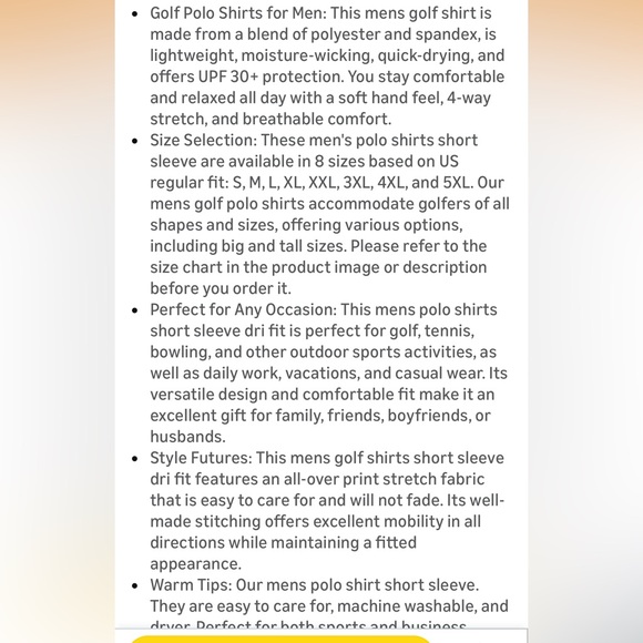 $3 💕5/$15 Navy Palm Tree Print Men's Golf Shirt, NEW - Picture 6 of 6